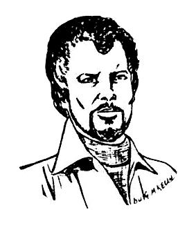 Self-portrait from The Newaeon Newsletter, 
Volume IV, Number 1, Vernal Equinox 1985 E.V.