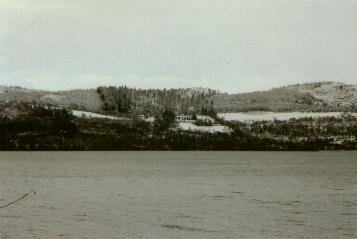 View of Boleskine
House from across Loch Ness